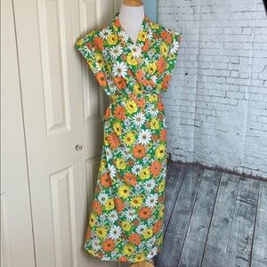 Altar‎ Houseline Francis Wrap Dress Size 5X Vintage Retro 60’s 70’s Plus Hippie
